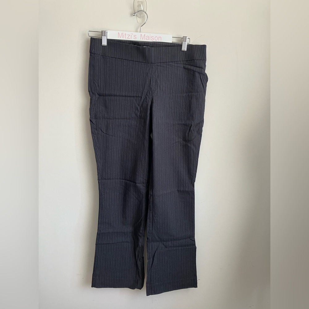 Simply Vera Vera Wang Black Pinstripe Boot Cut Pants